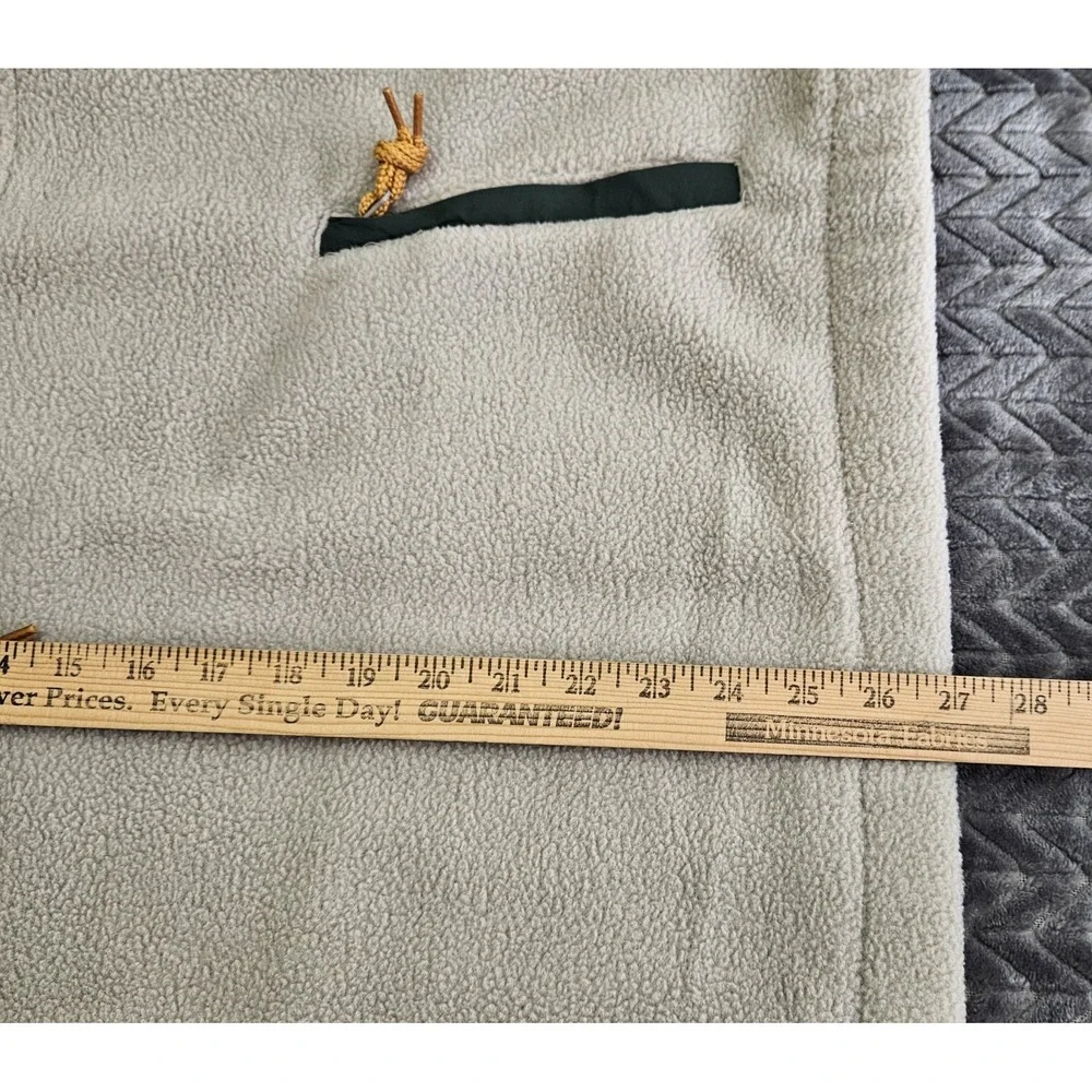 *NEW w/Tags GAP Men's Size Medium Half Zip Fleece Pullover Beige/Quail Pockets - Picture 8 of 8